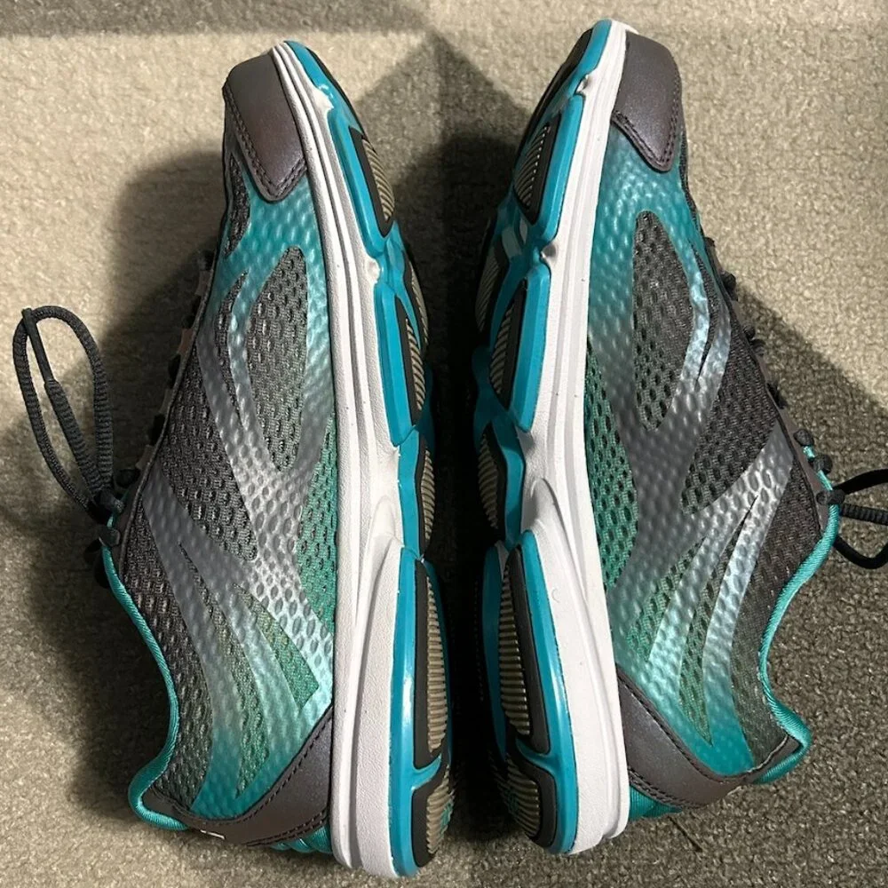 Ryka‎ Devotion Plus 2 Walking Sneakers Gray/Teal Women's Size 6